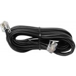 PremiumCord tk6-03b telefonní rovný 6P4C (RJ-11) plug - 6P4C (RJ-11) plug, 3m, černý – Zboží Živě