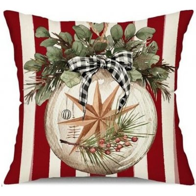 Textilomanie Vánoční CHRISTMAS BALL červený 45 x 45 cm – Sleviste.cz