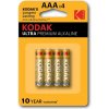 Baterie pro vysílačky KODAK LR3/4AAA ULTRA 4ks/bal