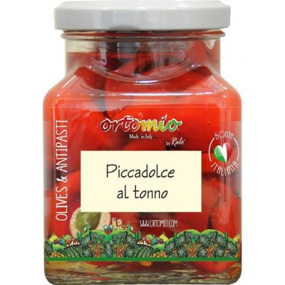Ortomio Piccadolce' cherry papričky plněné krémem z tuňáka 314 ml