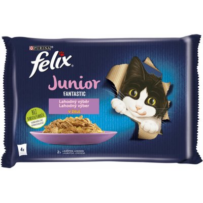 Felix Fantastic s lososem a platýsem v želé 4 x 85 g – Hledejceny.cz