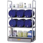 CEMO Přístavný regál na sudy typ 540 s laminátovou záchytnou vanou(7855) – Sleviste.cz