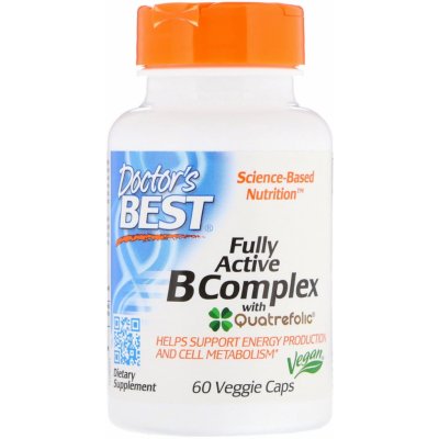 Doctor's Best Fully Active B komplex 60 rostlinných kapslí – Hledejceny.cz