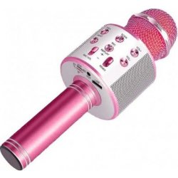 MG Bluetooth Karaoke mikrofon s reproduktorem růžový