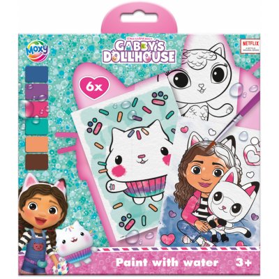 Craft Creative Malování s vodovkami Gábinčin kouzelný domeček 6 obrázků štětec – Zbozi.Blesk.cz