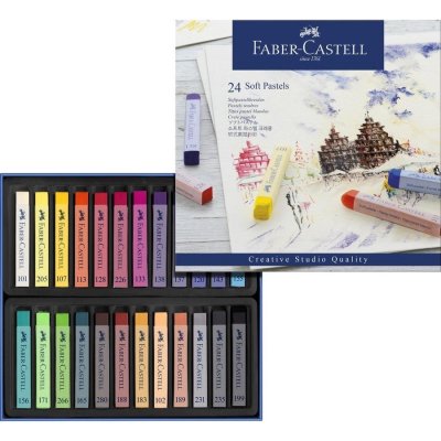Faber-Castell Suché pastely Soft Pastel 24 ks – Zboží Dáma