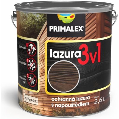 Primalex Lazura 3v1 2,5 l ořech královský – Sleviste.cz