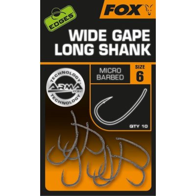 Fox Edges Armapoint Super Wide Gape Long Shank vel.7 10 ks – Zboží Mobilmania