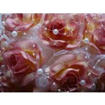 Kytice na auto - tm. starorůžové růže / bílá – Hledejceny.cz