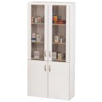 LE - 00 skříň lékařská prosklená, korpus bílý, dvířka bílá – Zboží Dáma