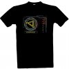 Pánské Tričko Tričko s potiskem Stargate zadej si adresu pánské Černá