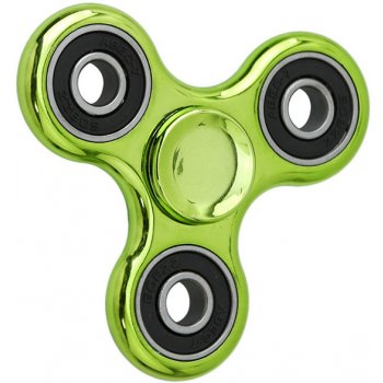 Fidget spinner kovový zelený