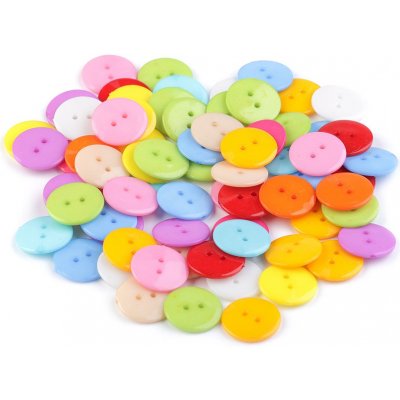 Knoflík barevný mix velikost 28" Varianta: mix, Balení: 100 ks – Zboží Mobilmania