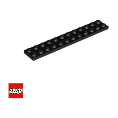 LEGO® 2445 Podložka 2x12 Černá – Zboží Mobilmania