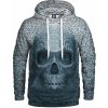 Pánská mikina s potiskem Aloha From Deer Pixel Skull Hoodie H-K AFD343 Blue