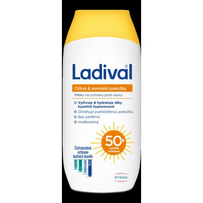 Ladival citlivá&normalní pokožka mléko OF50+ 200 ml – Zboží Dáma