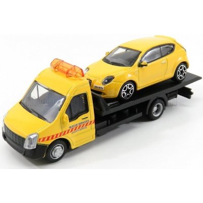 Bburago Odťahovka Iveco Daily Transporter s autom ALFA ROMEO MITO 2010 1:43 – Zboží Mobilmania