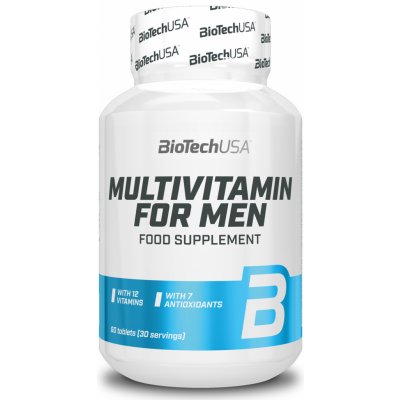 BioTech USA Multivitamin For Men 60 kapslí – Zbozi.Blesk.cz