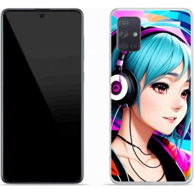 mmCase Gelové Samsung Galaxy A51 - dívka se sluchátky – Zboží Mobilmania
