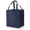 Nákupní taška a košík Grocery nákupní taška zpevněné dno tmavě modrá