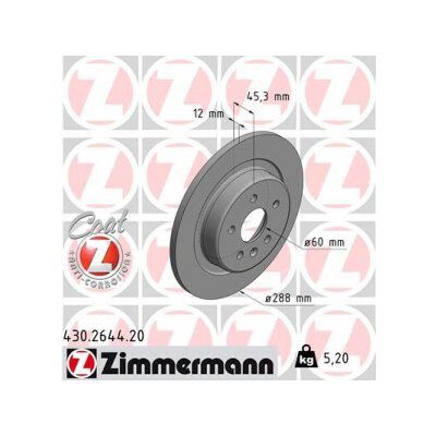 ZIMMERMANN brzdový kotouč 430.2644.20 – Hledejceny.cz