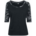 Urban Classics Ladies 3/4 Contrast Raglan Tee black darkcamo – Zboží Dáma