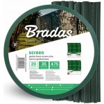 Bradas stínící fólie na plot 450g/m2 + spony 0,0475 m x 35 m green – Hledejceny.cz