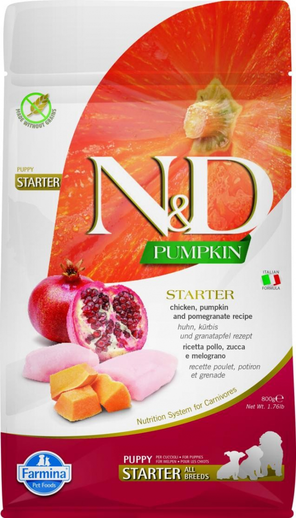 N&D Pumpkin Puppy Starter Chicken & Pomegranate 0,8 kg