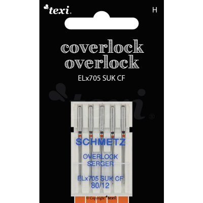Jehly pro overlocky/coverlocky TEXI OVER/COVER ELX705 SUK CF 5x80 – Hledejceny.cz
