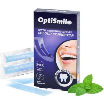 OptiSmile Pásky na bělení zubů- Máta 14 ks – Hledejceny.cz