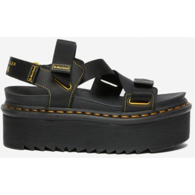 Černé dámské kožené sandály na platformě Dr. Martens Kimber – Zboží Mobilmania