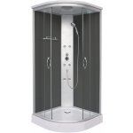 Sanotechnik Sprchový box Punto antracitový 90 x 90 x 215 cm – Zboží Dáma