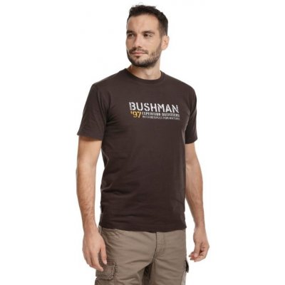 Bushman tričko Voyta dark brown – Zboží Mobilmania