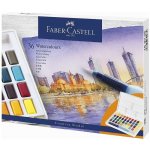 Akvarelové barvy Faber Castell 36 v sadě s plnitelným štětcem – Zboží Mobilmania