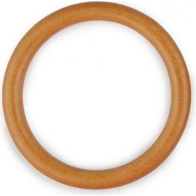 Dřevěné ucho na tašky 12cm Přírodní – Zboží Mobilmania