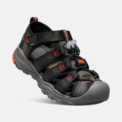 Keen Newport NEO H2 Junior Black/ Firey red – Zboží Mobilmania