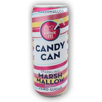 Candy Can Marshmallow sycená limonáda bez cukru s příchutí marshmallows 330 ml – Zboží Mobilmania