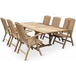 Nábytek Texim Faisal II.O teakový set 1+6 – Hledejceny.cz