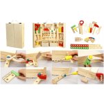 Teddies nářadí dřevo s doplňky v dřevěném kufříku 21x30x8cm – Zbozi.Blesk.cz