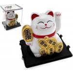 Nakida Kočka štěstí Maneki-neko 5 cm - solární figurka mávající packou – Sleviste.cz