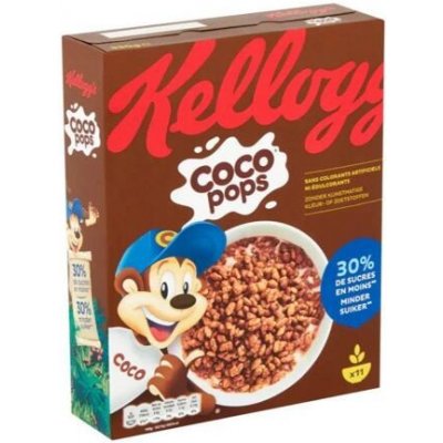 Kellogg's Coco Pops rýžové cereálie s příchutí čokolády 330 g – Zbozi.Blesk.cz