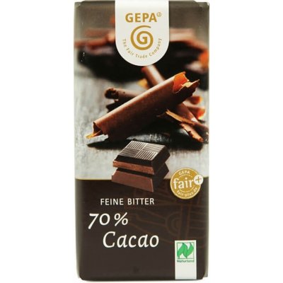 Gepa BIO čokoláda hořká 70% 40 g – Zboží Mobilmania