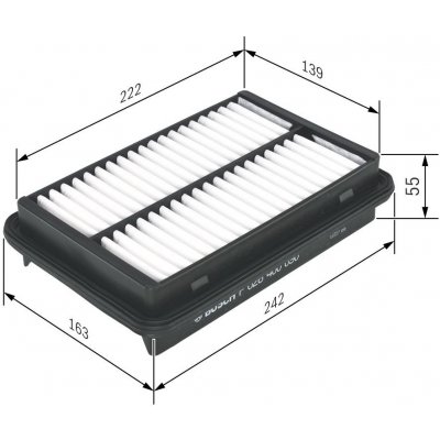 Vzduchový filtr BOSCH F 026 400 090 – Hledejceny.cz
