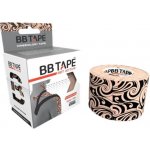 BB Tape Kineziologické tejpy Design Tattoo hnědá 5cm x 5m – Zboží Mobilmania