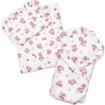 Baby Nellys Sada pro panenku 3D zavinovovačka peřinka a polštářek Kačenka pudrově růžová – Sleviste.cz