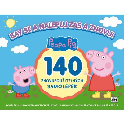 Samolepkové album Bav se a nalepuj zas a znovu Peppa Pig