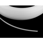 Prima-obchod Kostice plastová plochá vroubkovaná šíře 8 mm, barva transparent – Hledejceny.cz