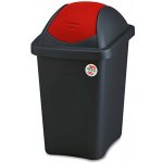 STEFANPLAST Koš odpadkový výklopný 30 l MULTIPAT červený – Zboží Dáma