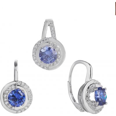 Bealio stříbrná souprava TANZANIT kulatá 03-10337-1950 – Hledejceny.cz