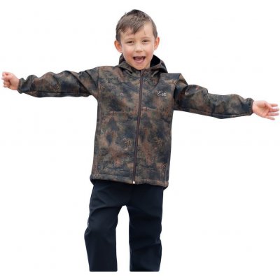 ESITO Dětská softshellová bunda Duo Forest hnědá – Zbozi.Blesk.cz